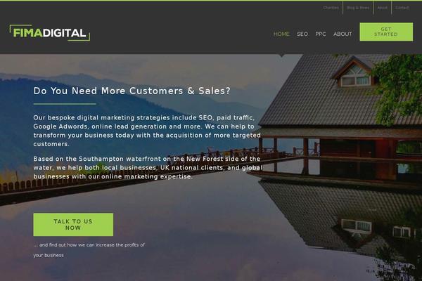 Promotion theme site design template sample