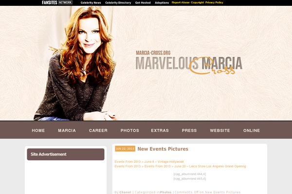 marcia-cross.org site used Three