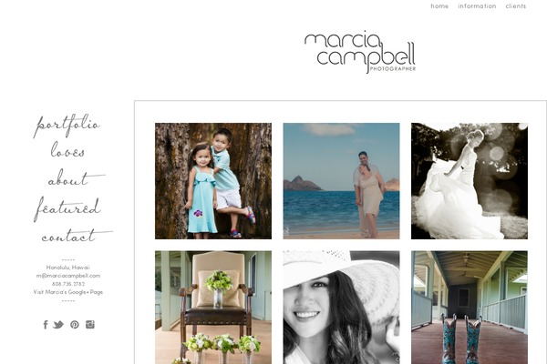 Prophoto4 theme site design template sample