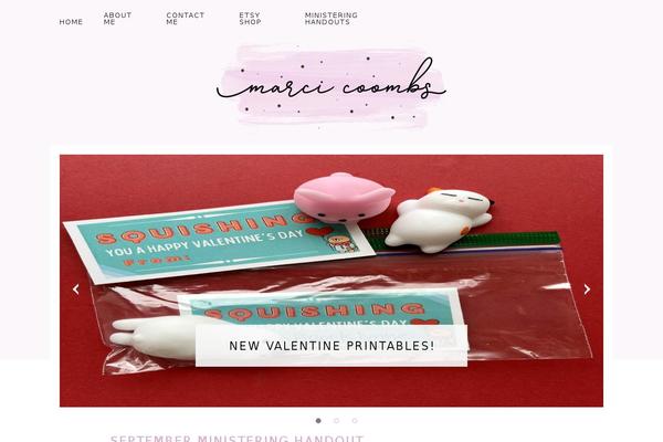 Scarlett theme site design template sample