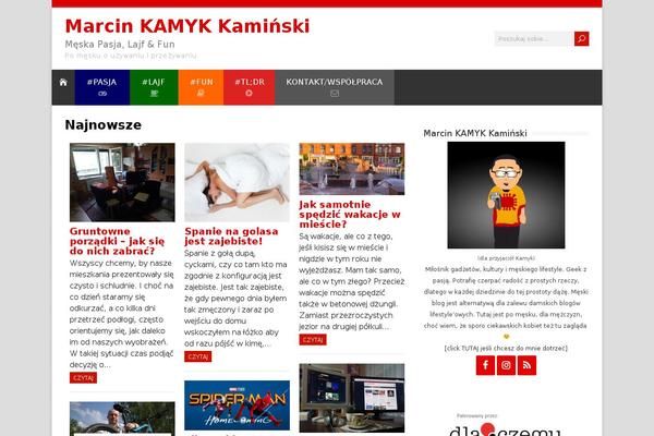 HappenStance theme site design template sample