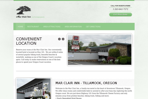 Diner theme site design template sample