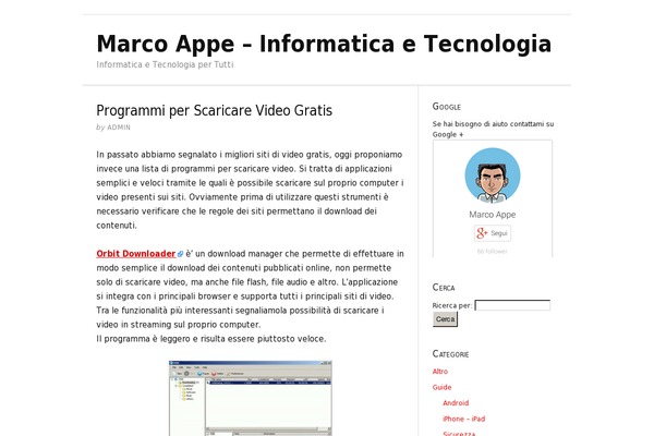 marcoappe.com site used Thesis