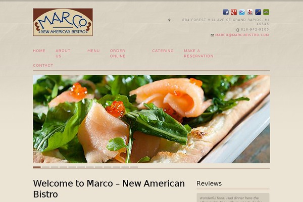 Slate theme site design template sample