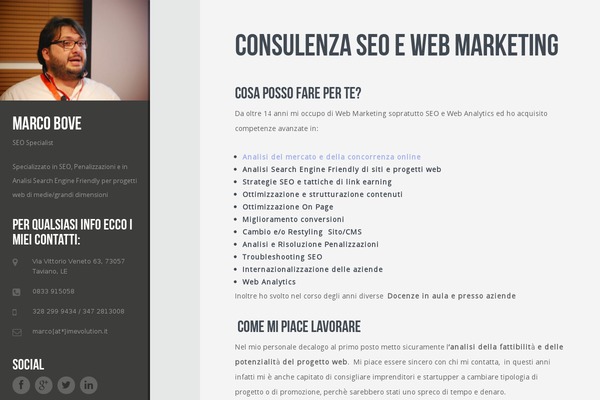 marcobove.it site used Profiler
