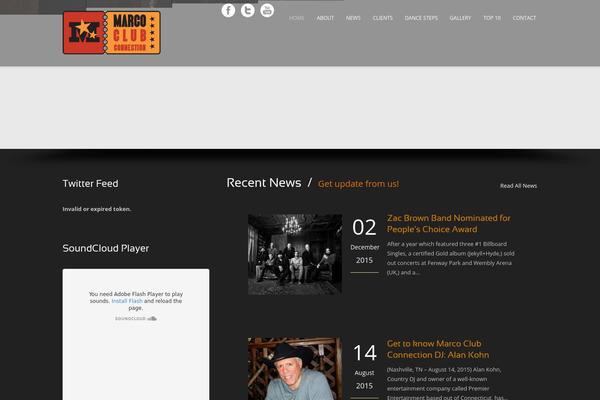 Music Club 1.4 theme site design template sample