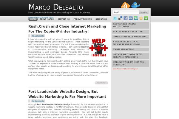 Modern Style theme site design template sample