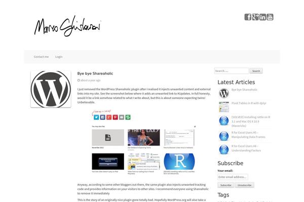 Site using WP Better Attachments plugin