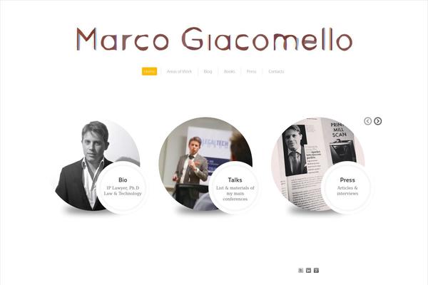 marcogiacomello.com site used Leven