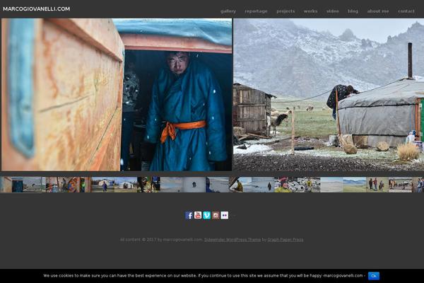 Oshine theme site design template sample
