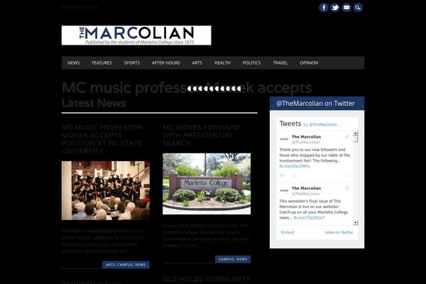 The Newswire theme site design template sample