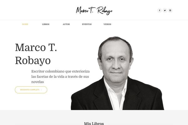 Writer-ancora theme site design template sample