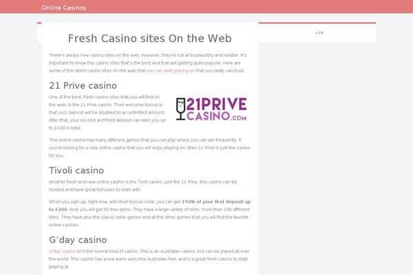 Brood theme site design template sample