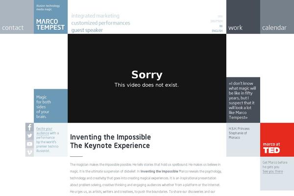 marcotempest.com site used Marcotempest