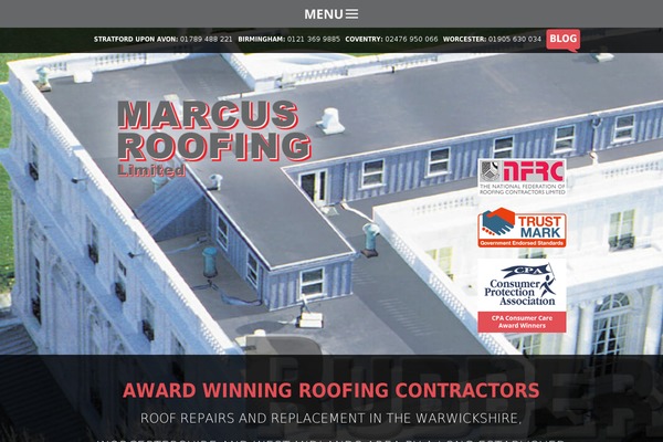 marcusroofing.co.uk site used Simplewhite