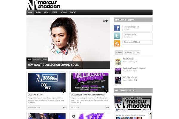 Site using Gigs Calendar plugin