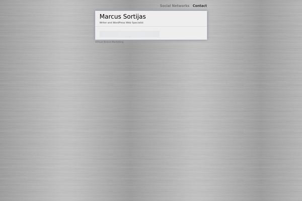 marcussortijas.com site used Digital Business Card