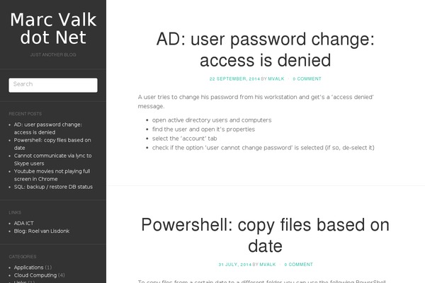 marcvalk.net site used Sentoz