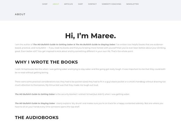 Oshine theme site design template sample