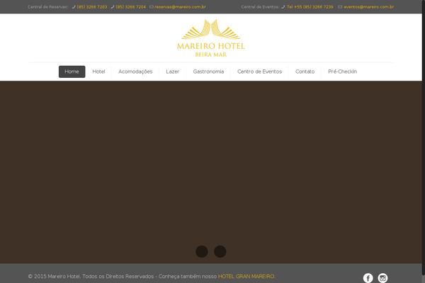Hotel theme site design template sample