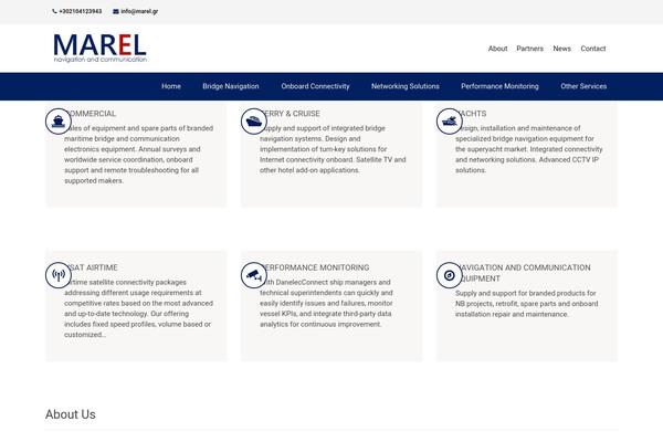 marel.gr site used Adriatic-theme