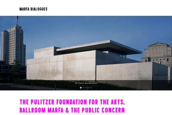 marfadialogues.org site used Marfa