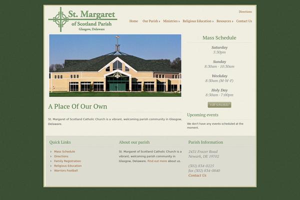 Ecclesia theme site design template sample
