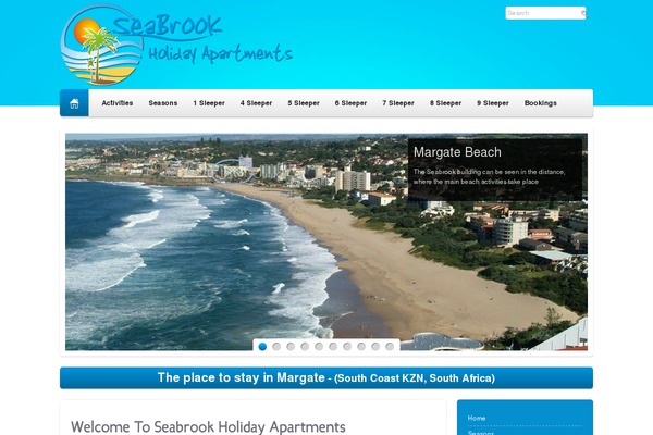 Paradise theme site design template sample