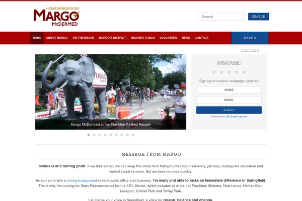 Campaign theme site design template sample