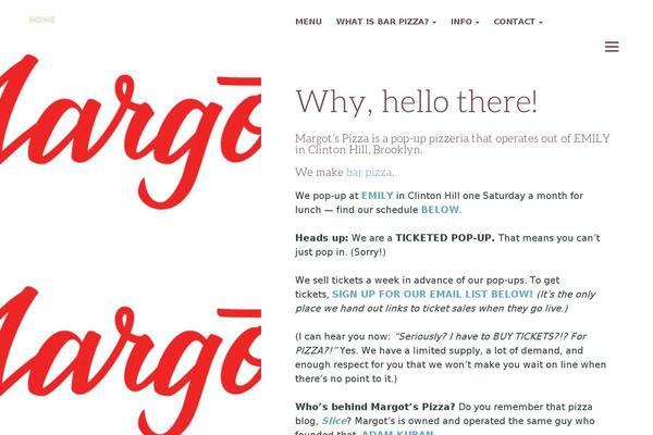 margotspizza.com site used Resonar