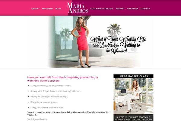 Maria website example screenshot