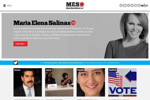 Mes theme site design template sample