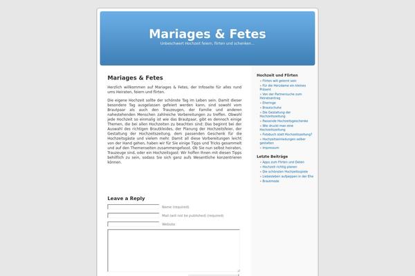Default theme site design template sample