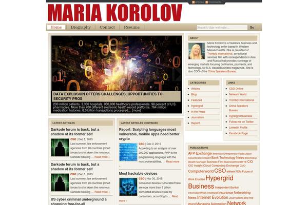 Cover WP theme site design template sample