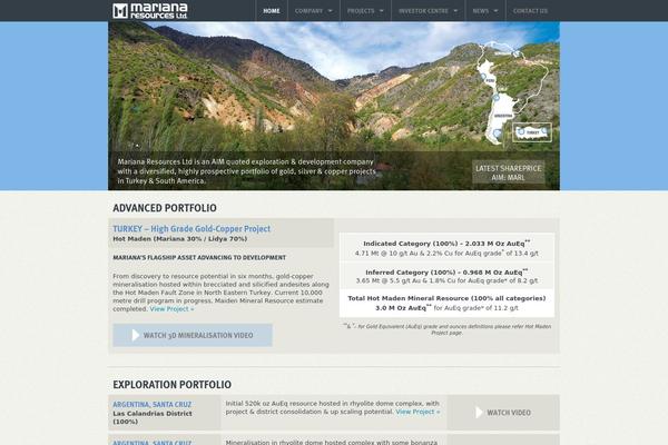 marianaresources.com site used Mariana