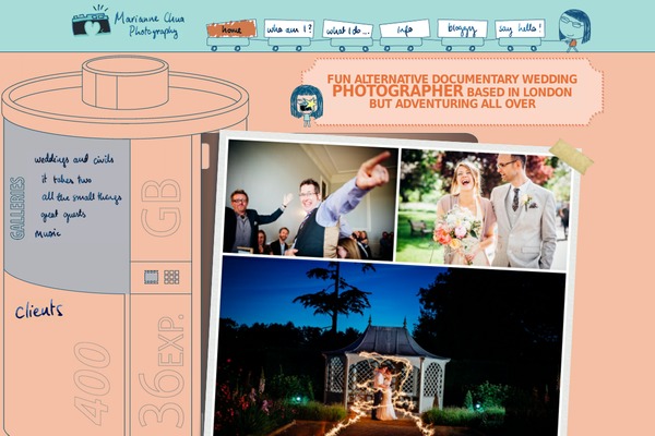 Marianne theme site design template sample