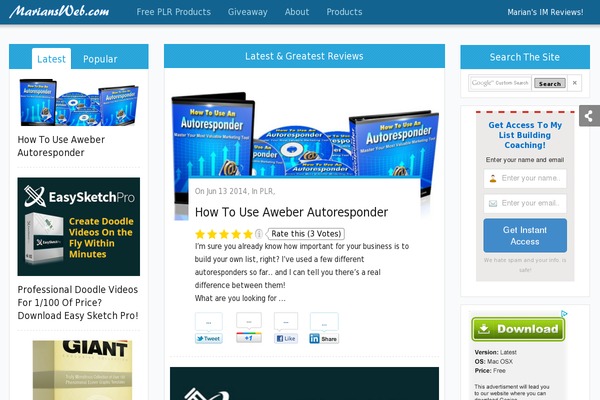 Site using Profile-widget-ninja plugin