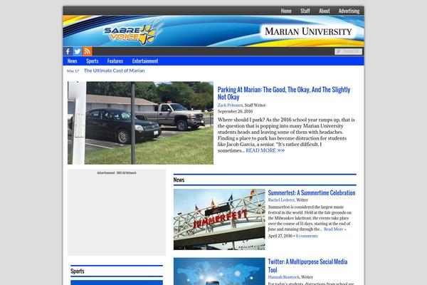 Sno Flex theme site design template sample