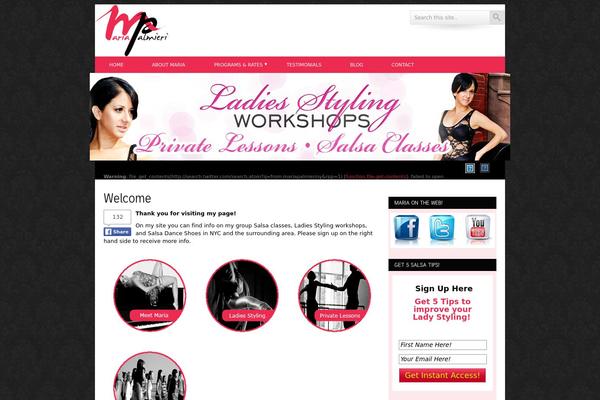 Vibrant theme site design template sample