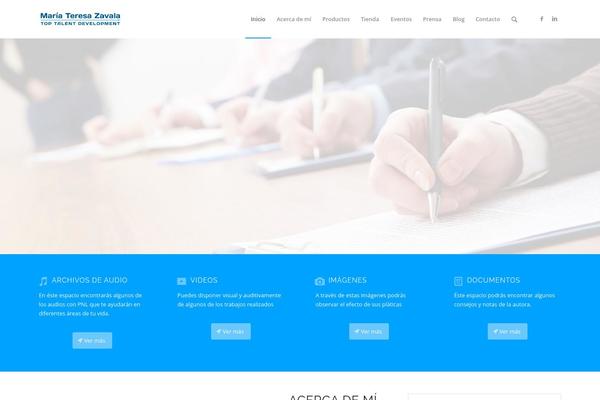 Enfold theme site design template sample