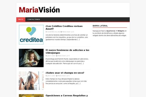 mariavision.es site used MH Magazine lite