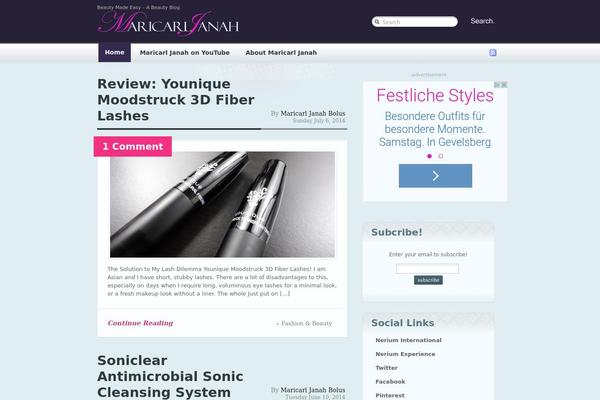 Magazeen theme site design template sample
