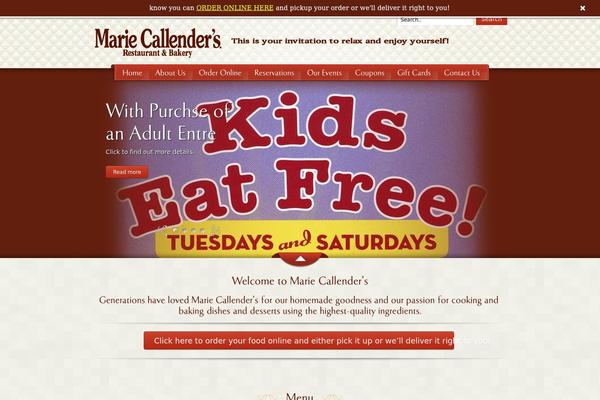 MyRestaurant theme site design template sample