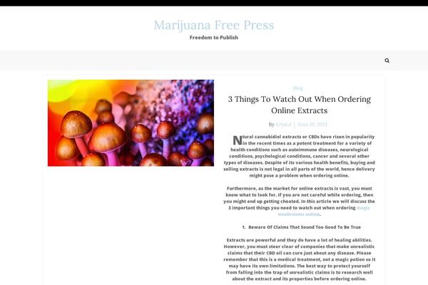 marijuanafreepress.com site used Blogger Era