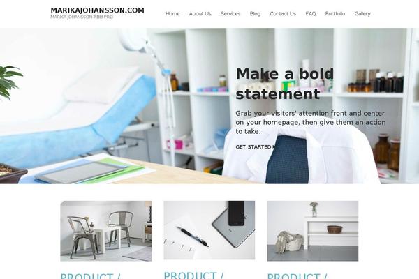 Mins theme site design template sample