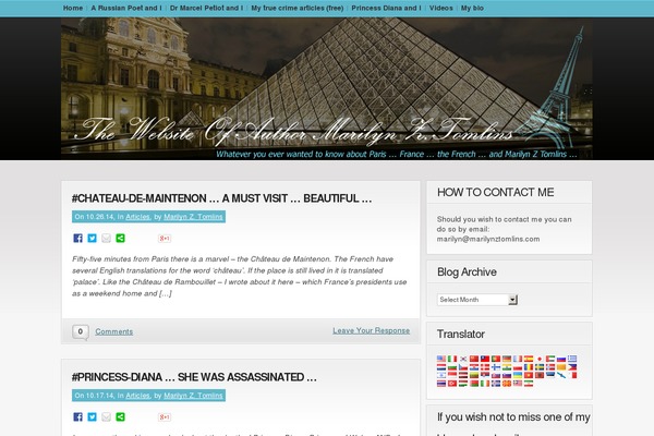 marilynztomlins.com site used Marilyn