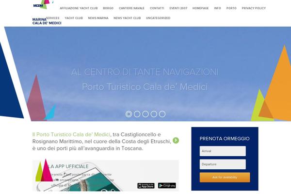 Marina theme site design template sample