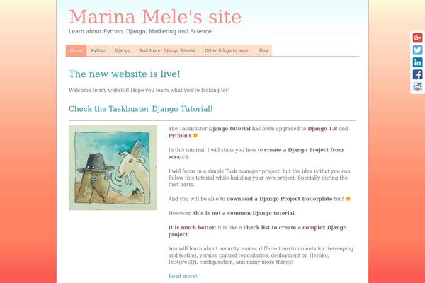 ResponsiveBlogily theme site design template sample