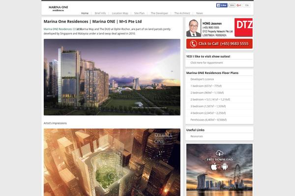 Property theme site design template sample