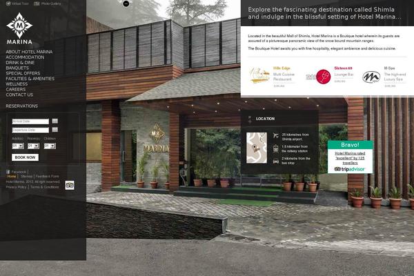 Marina theme site design template sample